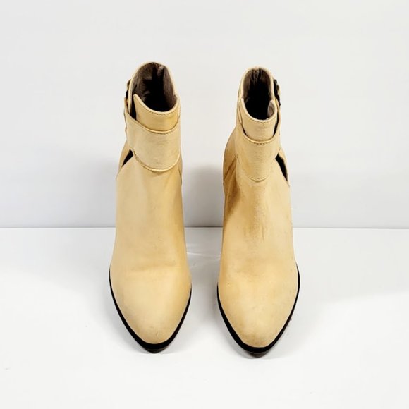FREE PEOPLE Belleville Ankle Bootie natural Sz 37 - Picture 2 of 7